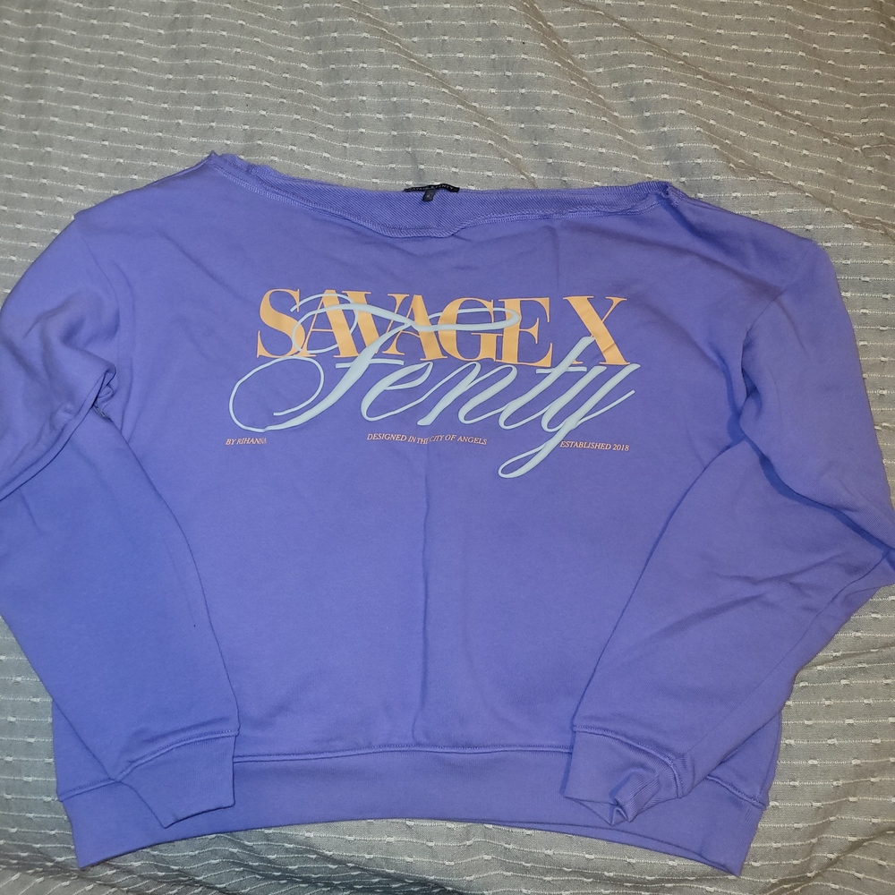 Savage X Fenty Weekender Terry Cut-off Sweatshirt